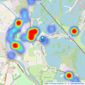 B. S. Bennett - Wraysbury listings heatmap