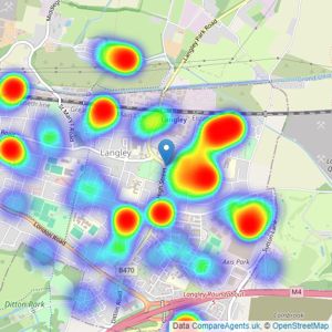 B. Simmons - Langley listings heatmap