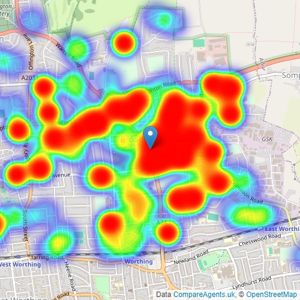 Bacon & Company - Broadwater listings heatmap