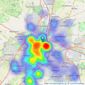 Bagshaws Residential - Derby listings heatmap