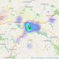 Bailey Bird & Warren - Fakenham listings heatmap