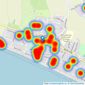 Baileys - Chichester listings heatmap