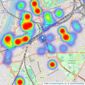 Bairstow Eves - Battersea listings heatmap