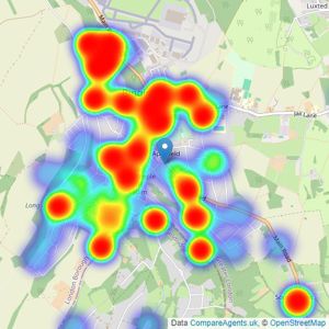 Bairstow Eves - Biggin Hill listings heatmap