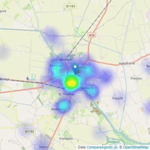 Bairstow Eves - Boston listings heatmap