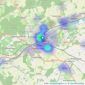 Bairstow Eves - Canterbury listings heatmap