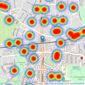 Bairstow Eves - Dagenham listings heatmap