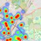 Bairstow Eves - Leytonstone listings heatmap