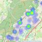 Bairstow Eves - Loughton listings heatmap