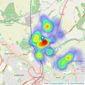 Bairstow Eves - Mansfield Woodhouse listings heatmap