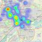 Bairstow Eves - Nottingham listings heatmap