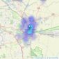 Bairstow Eves - Peterborough listings heatmap