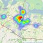 Bairstow Eves - Sittingbourne listings heatmap