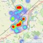 Bairstow Eves - Witham listings heatmap