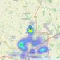 Balch Estate Agents - Chelmsford listings heatmap