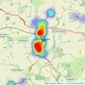 Balgores Hayes - Ongar listings heatmap