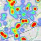 Balgores - Hornchurch listings heatmap