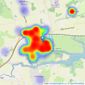 Balgores - South Woodham Ferrers listings heatmap