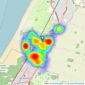 Ball & Percival - Ainsdale listings heatmap