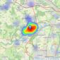 Ballards Estate Agents - Marlow listings heatmap