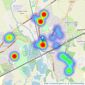 Ballards Estate Agents - Twyford listings heatmap