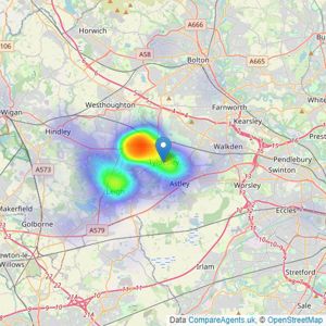 Balmer & Co - Tyldesley listings heatmap