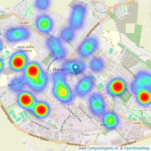 Balmforth - Haverhill listings heatmap