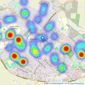 Balmforth - Haverhill listings heatmap