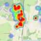 Banc Property - Cuffley listings heatmap