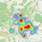 Banfield Estate Agents - Crowborough listings heatmap