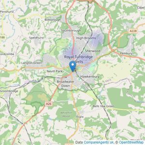 Bardens Estates - Tunbridge Wells listings heatmap