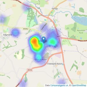 Barker Healey Property - Newport listings heatmap