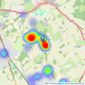 Barkers - Shenley listings heatmap