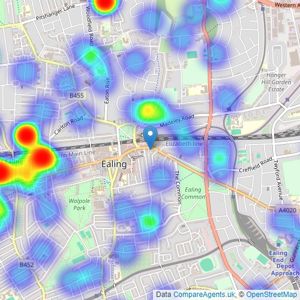 Barnard Marcus - Ealing listings heatmap