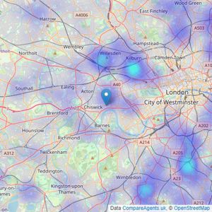 Barnard Marcus - Hammersmith Auctions listings heatmap