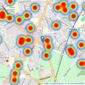 Barnard Marcus - Mitcham listings heatmap