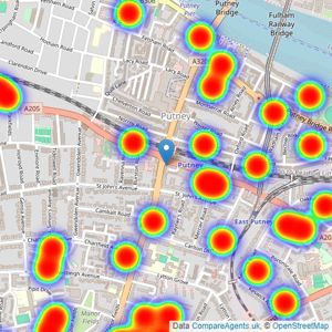 Barnard Marcus - Putney listings heatmap