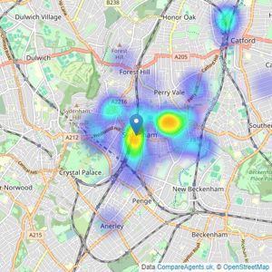 Barnard Marcus - Sydenham listings heatmap