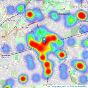 Barnard Marcus - Wallington listings heatmap