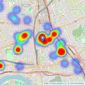 Barnard Marcus - West Kensington listings heatmap