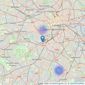 Barney Estates and Auctioneers - London listings heatmap