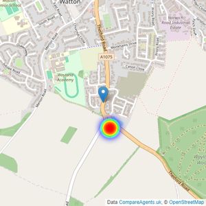 Barratt - Anglia listings heatmap