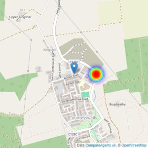 Barratt Homes - North Scotland listings heatmap