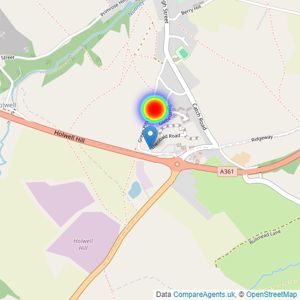 Barratt Homes - South West listings heatmap