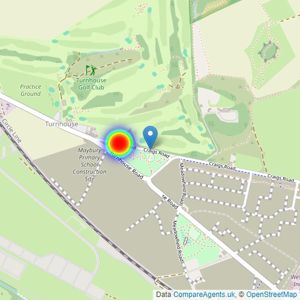 Barratt Homes listings heatmap