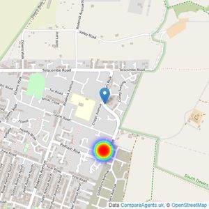 Barratt Homes listings heatmap