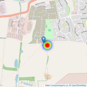 Barratt Homes listings heatmap