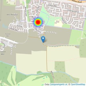 Barratt Homes listings heatmap