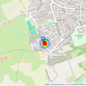 Barratt Homes listings heatmap