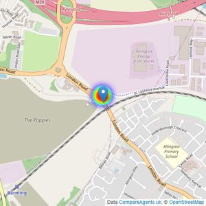 Barratt Homes listings heatmap